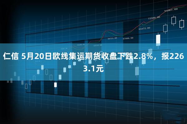 仁信 5月20日欧线集运期货收盘下跌2.8%，报2263.1元